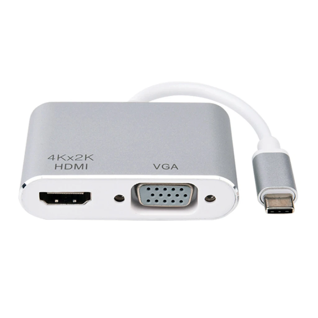 Usb type C к адаптер HDMI VGA мужчин и женщин type-C конвертер аудио видео кабель для Macbook USB-C телефона планшета