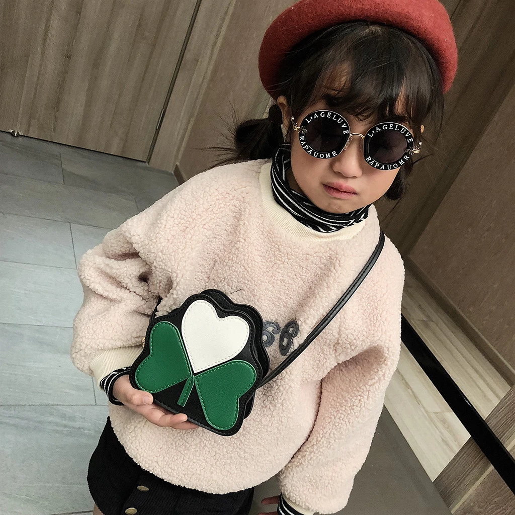 2019 Girl Backpacks Coin Purse Handbag Children Wallet Small Kids Shoulder Handbag Crossbody Purse Money Baby Heart Bags 823