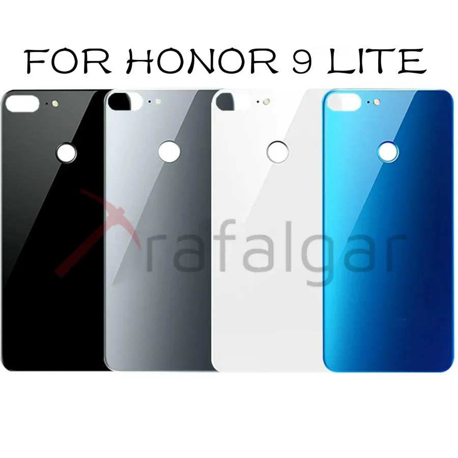 Для huawei Honor 9 крышка батареи Задняя стеклянная задняя дверь Корпус чехол Задняя панель для Honor 9 Lite Задняя крышка батареи Замена