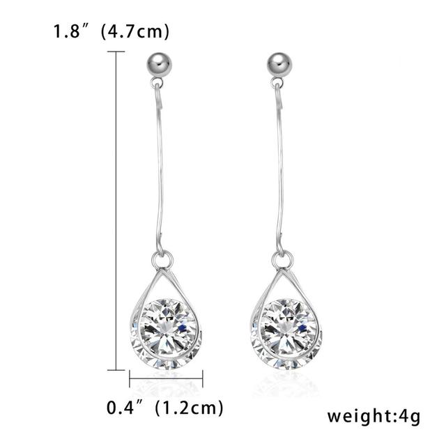 Sale Female Crystal Zircon Stone Earrings Fashion Full Rhinestone Filled Round Crystal Stud Earrings Jewelry For Women