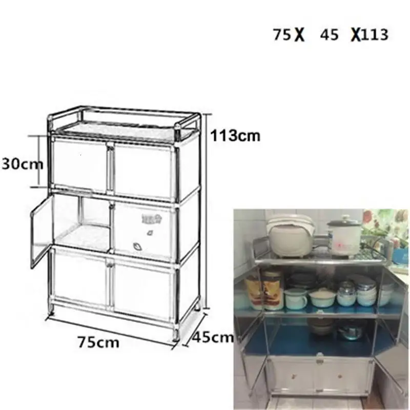 Version H Буфет Meuble Mobile чайные капборды Консольный Шкаф Кухня Mueble Cocina шкаф приставные столы мебель - Цвет: Version H