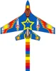 Free shipping large plane kite flying toys nylon ripstop fighter kite string line wei kite factory elf aircraft kites pilot bear 2
