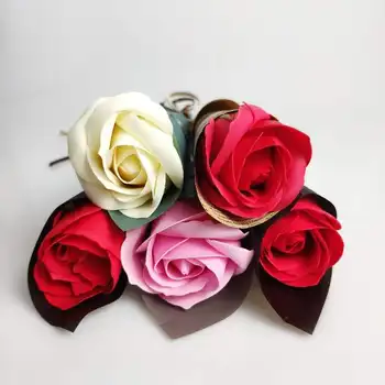 

30PCS Girl friend gift soap flower bouquet sweet fragrance simulation rose soap flower a single bouquet of soap flowers