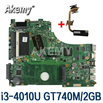 

For Asus X750JN X750JB X750J A750J K750J laptop Motherboard Mianboard i3-4010U CPU GT740M/2GB free Heatsink
