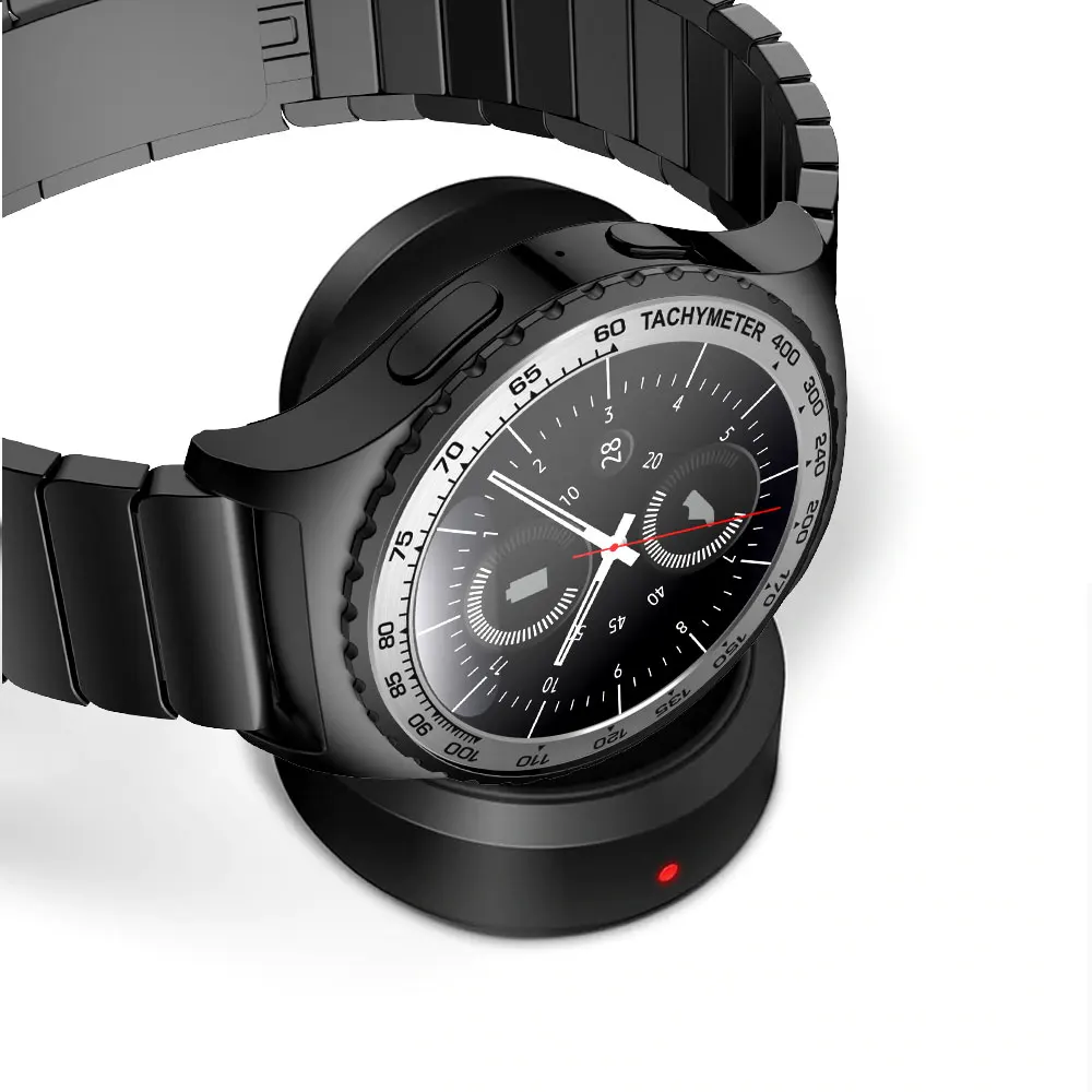 Металлический ободок для samsung gear S2 Classic для samsung S2 SM-R720 Спортивная клеющаяся крышка ремешок аксессуары 46/42