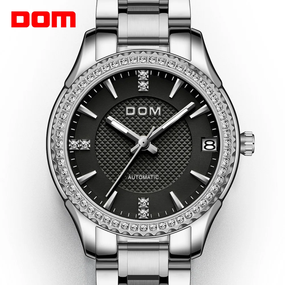 

DOM automatic mechanical watch men's watch waterproof stainless steel luminous sports couple watch business female watch