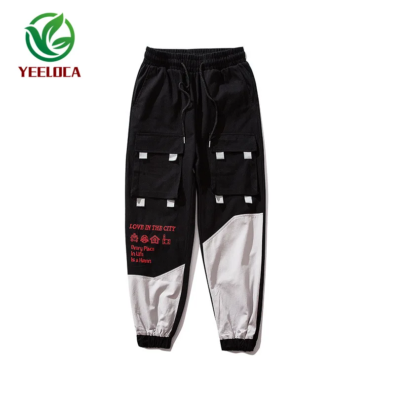 Autumn Winter New Overalls Men Fashion Loose Straight Multi-pocket Stitching Trousers Casual Hip-hop High Quality Pants