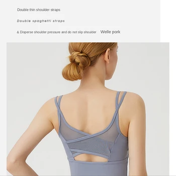Sports Bra for Women Gym Shockproof Mesh Sports Quick-drying Bra Running Fitness Yoga Women Training Sports Underwear 5