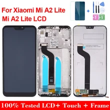 Écran tactile LCD de remplacement avec Frime, 5.84 pouces, pour Xiaomi Mi A2 Lite, Original=
