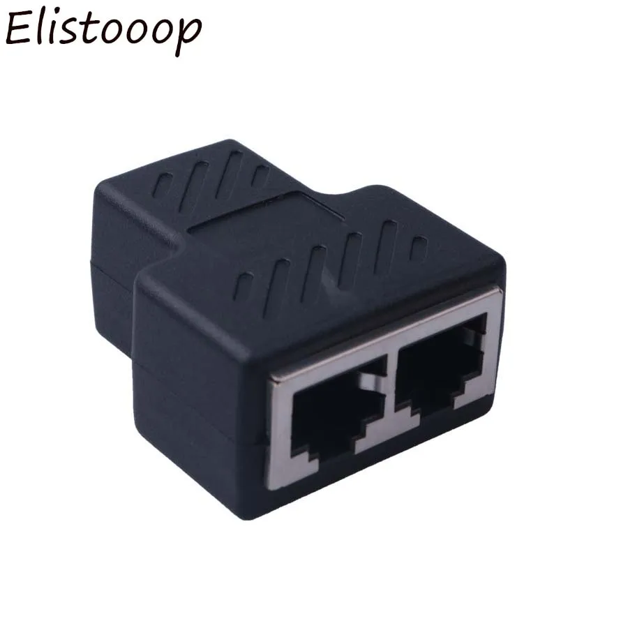 Переходник RJ45 1 2 канала LAN Ethernet адаптер кабеля удлинитель разделитель для