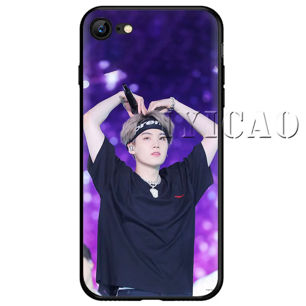 6 Min yoongi gatito Мягкий силиконовый чехол для телефона для iPhone 5 6 7 8 11 5S 6s 6s Plus 7Plus 8Plus X XS XR XSMax 11 Max 11 Pro - Цвет: 6