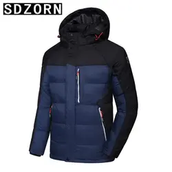 Зимняя мужская Куртка парка с капюшоном теплое Стеганое пальто для мужчин 2019 новая осенне-зимняя верхняя одежда