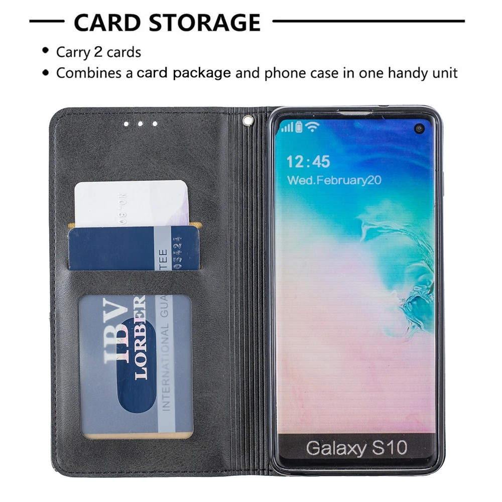 Чехол для телефона с откидной крышкой для samsung Galaxy S10E, M-G970F, чехол, Магнитный кошелек, кожаный чехол для samsung S10 Plus SMG975F, чехол