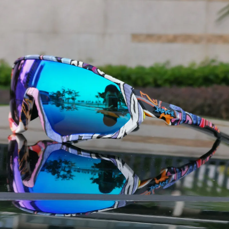 Поляризованные велосипедные очки с 5 линзами, очки для шоссейного велосипеда, велосипедные солнцезащитные очки для горного велосипеда, велосипедные очки UV400