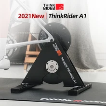 ThinkRider-Entrenador de bicicleta A1, unidad directa de montaña, medidor de potencia integrado, ZWIFT PerfPro, preestablecido, pendiente de 3%, calentamiento de carrera, novedad de 2021