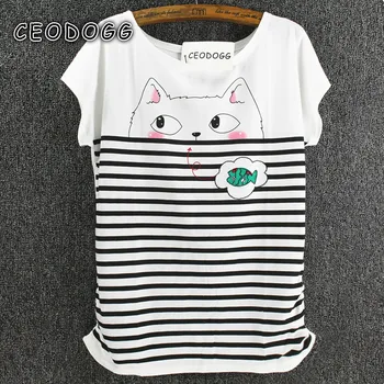 

036 girl print flag bear t shirt womens clothing tshirt women japanese tops tees shirts