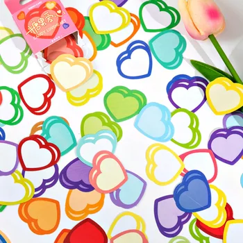 

45pcs/lot Kawaii Heart Shape Stickers Diary Planner Decorative Mobile Stickers Scrapbooking DIY Craft Korean Stationery Stickers
