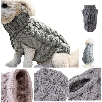 

Multiple Colour Cute Pet Dog Sweater Small Dog Clothes Puppy Sweater for Pet Dog Knitting Crochet Cloth Christmas Dog Sweater