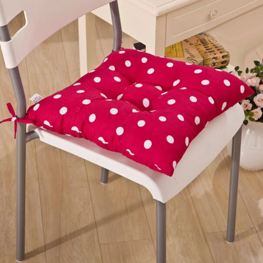 

50% Dropshipping!Dots Design Wear Resistant Square Stuffed Chair Seat Pad Mat Sofa Cushion Cushion for Chair