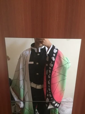 Аниме «Demon Slayer: Kimetsu no Yaiba», косплей, костюмы Kochou Shinobu, костюмы на Хэллоуин, Пасху, карнавал, вечеринку, косплей, костюм