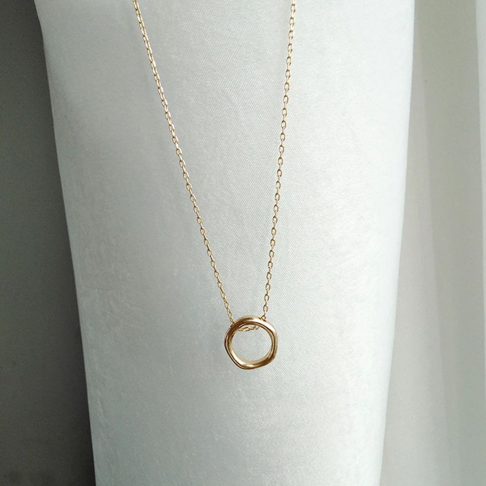 Contracted Fashion Irregular Geometry Necklace Women Collarbone Neck Necklace Chain