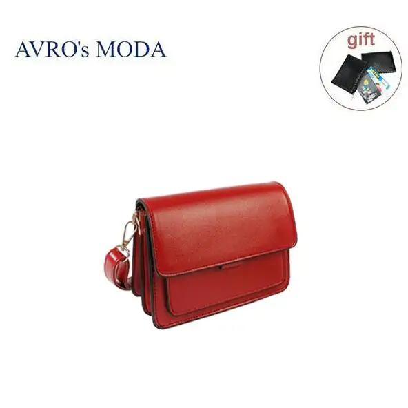 red AVRO's MODA брендовые модные сумки на плечо из искусственной кожи для женщин, женская дизайнерская сумка-мессенджер в стиле ретро, маленькая квадратная сумка с клапаном - Цвет: red