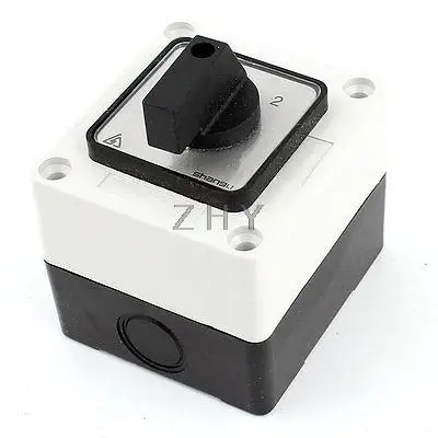 

SZW26-20/1 Rotary Cam Changeover Switch Control Box Ui 660V Ith 20A