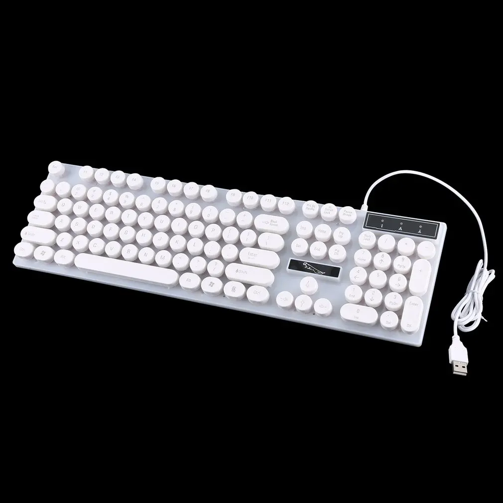 Best G21 punk USB Wired Mechanical feeling Keyboard led Colorful Backlight Gaming Keyboard mouse set For PC Computer Gamer