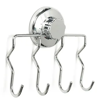 

Wall Mounted Coat 4 Row Hooks Stainless Steel Clothes Hanger Space Saving Hanger