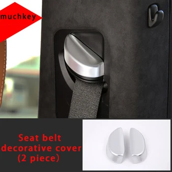 

For Maserati levante Seat belt decorative cover chrome molding trim 2pcs
