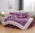 100% Cotton Round Bed 4 PCS set Romantic Embroidery Pillowcase & Duvet Cover Fitted Sheet and Bed Skirt 200cm 220cm 