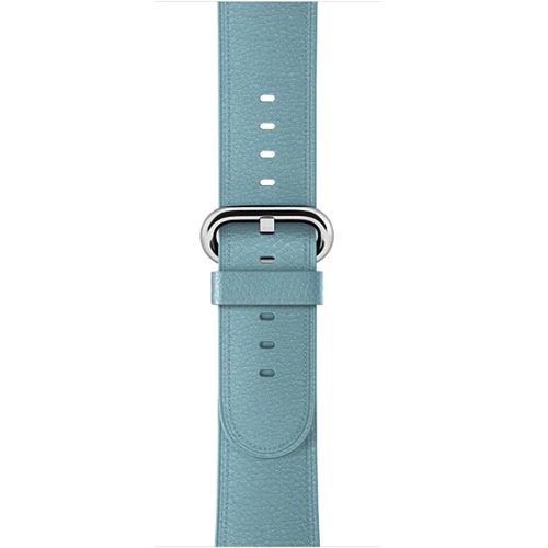 Кожаный ремешок для Apple Watch Band 42 мм 38 мм iwatch 4/3 браслет 44 мм 40 мм браслет вакуумная Кофеварка Пряжка ремешок для часов - Цвет ремешка: Bird feather blue
