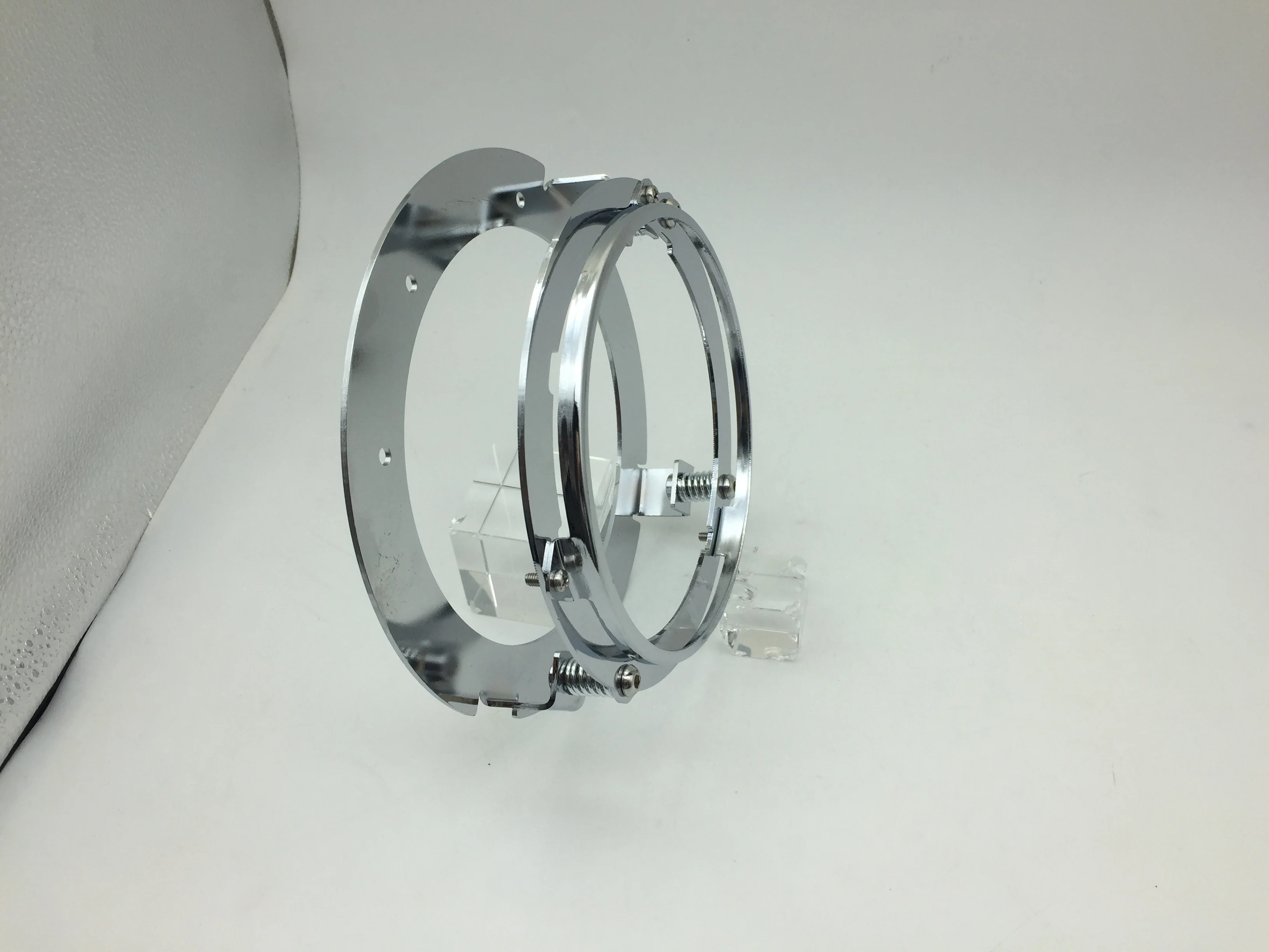 5,75 дюймов круглый Монтажный кронштейн фары кольцо для мотоцикла Хар-ли Спортстер 5,75 ''светодиодный кронштейн фары из нержавеющей стали
