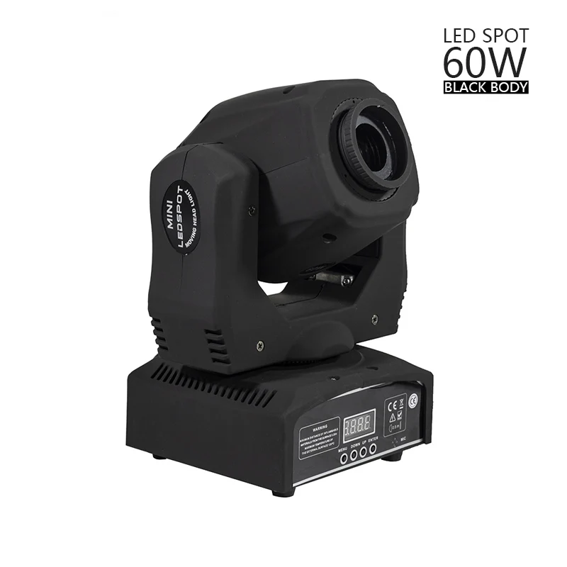 Djworld 30 Вт светодиодный прожектор светодиодный DJ Gobo 30 Вт RGB прожекторы DMX 512 супер яркие Luces дискотека украшения - Цвет: LED Spot 60W  Black