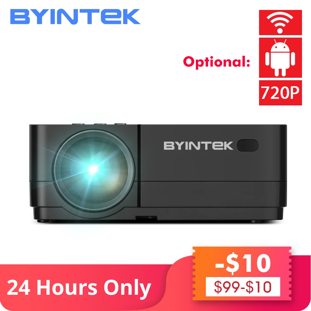 Дешево BYINTEK K7 Android Smart Wifi светодиодный мини портативный видео HD проектор для Iphone Ipad смартфон планшет игра 1080P домашний кинотеатр