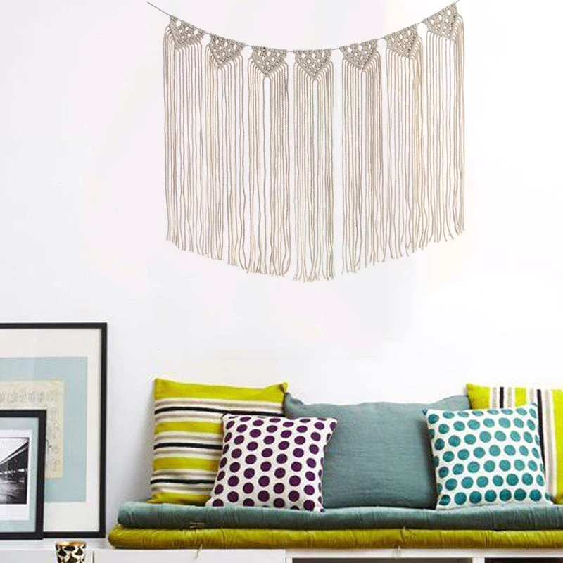 1 шт. рисово-белый гобелен ручной работы украшение интерьера многофункциональные