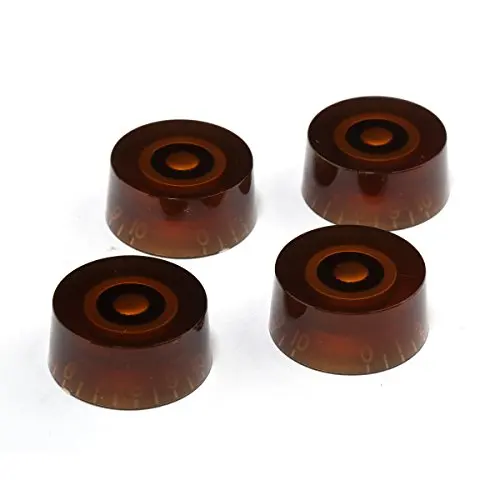 Регулятор скорости ручки громкости для Gibson Les Paul запасные части для электрогитары Черный(упаковка из 4 - Цвет: Amber