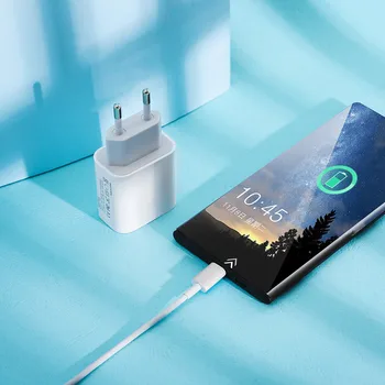 

18w Charger USB-C Power Adapter With Type C Cable Fast Charger For iPhone 11 Pro Max For iPhone XS XS Max For iPad Pro 1119#2