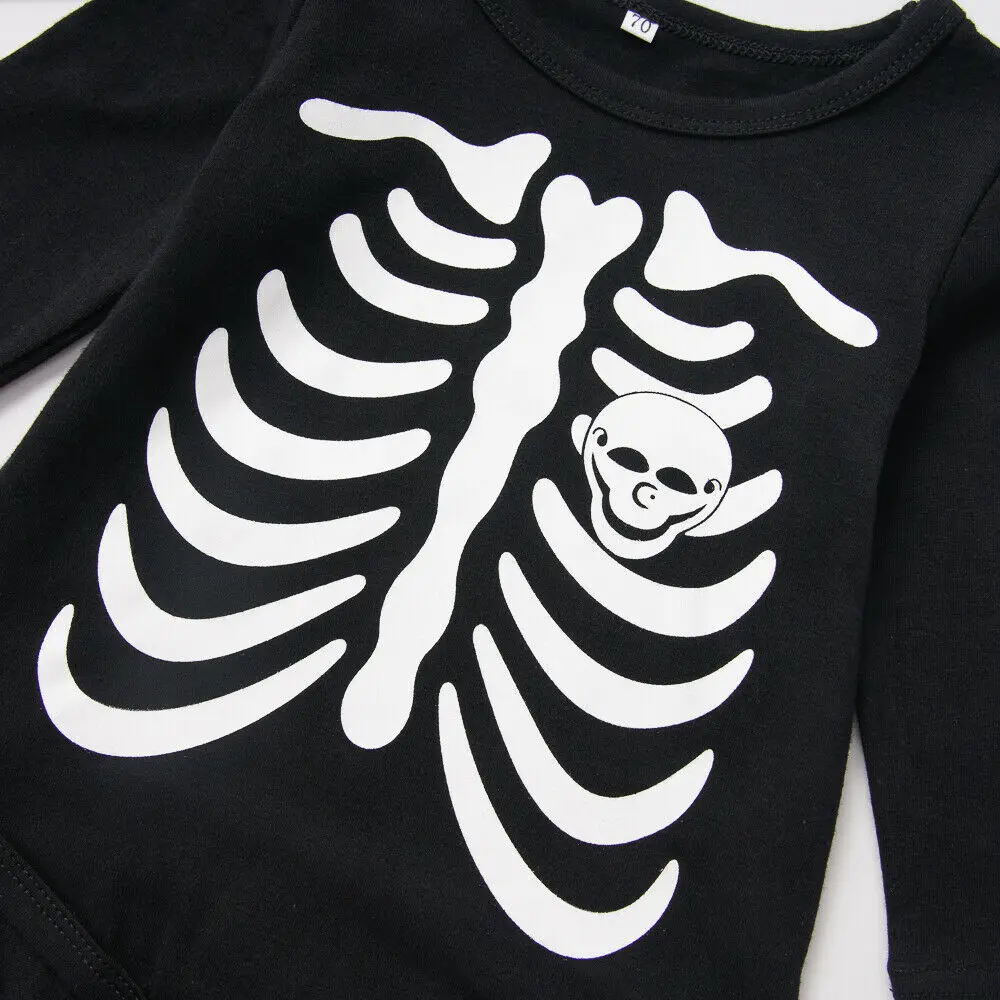 Комбинезон для Хэллоуина новорожденных комбинезон младенцев мальчиков девочек