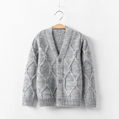RIZI Kinder Baby Jungen Strickjacke Mantel Jungen Herbst пуловер Baumwolle Baby Jungen Повседневный пуловер Kinder Kleidung - Цвет: as photo4