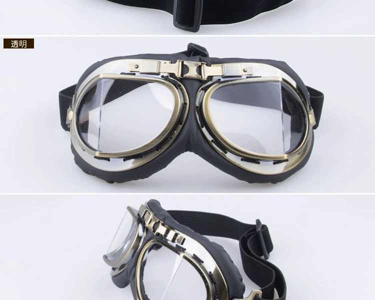 Ретро Harley Goggles мотоцикл внедорожные очки ветрозащитные очки для защиты глаз УФ-защита спортивные очки