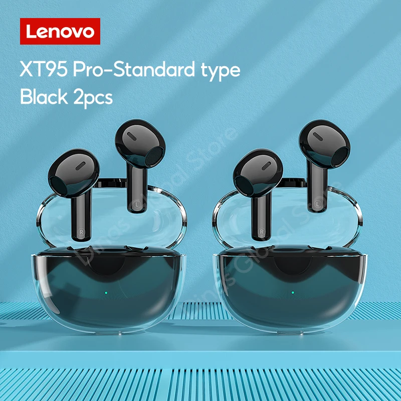 Lenovo XT95 Pro Bluetooth Earphone 9D HIFI Sound Sport Waterproof TWS Wireless Earbuds with Mic for iPhone Xiaomi Headphone 