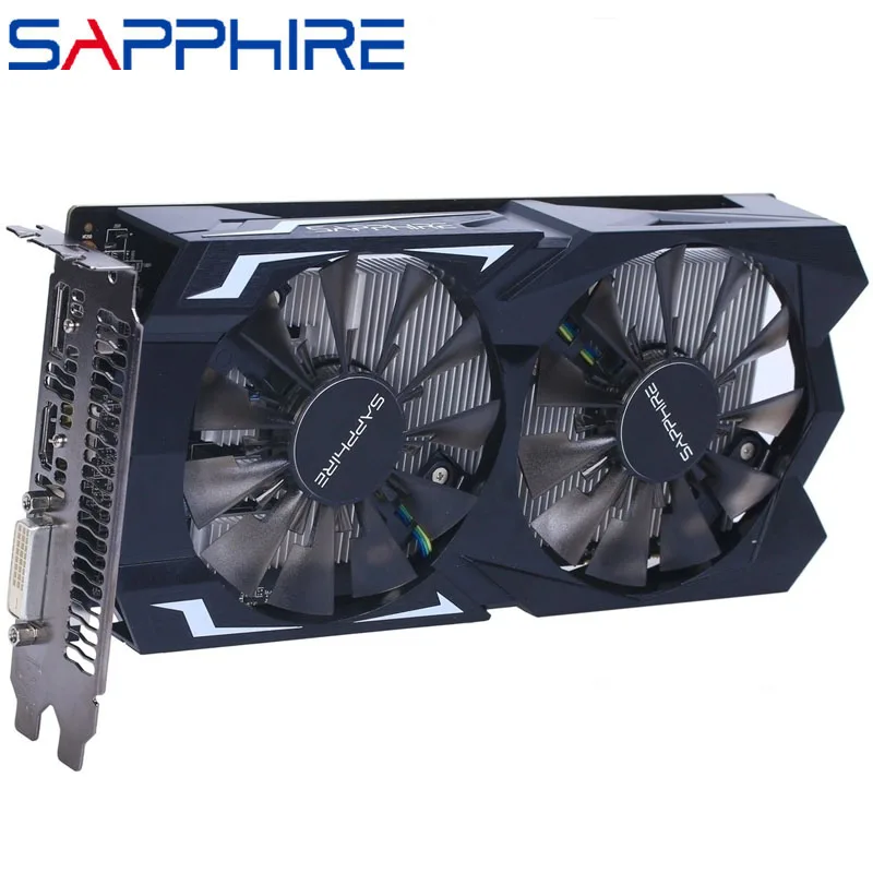 SAPPHIRE RX 460 4GB видеокарта 128 бит GDDR5 видеокарты для AMD RX 400 серии VGA карты RX460 4G DisplayPort HDMI DVI б/у