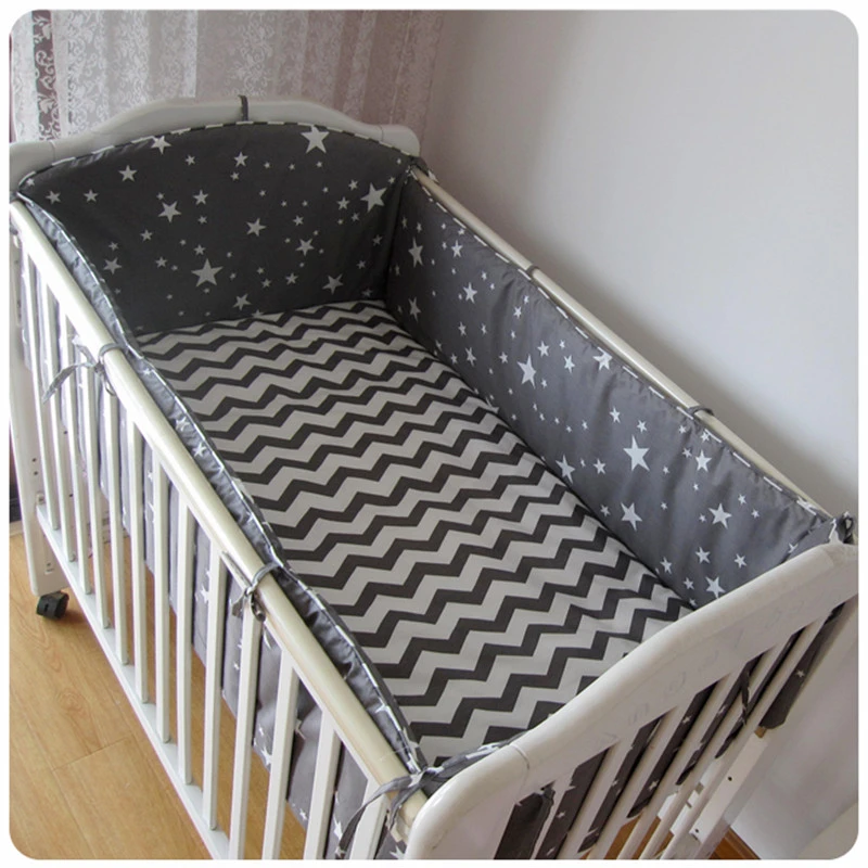 Berco Ensemble De Literie Pour Bebe Rideau Pare Chocs Noir Decor De Chambre De Bebe Mignon Epais 1x60 1x70cm 6 7 Pieces Aliexpress
