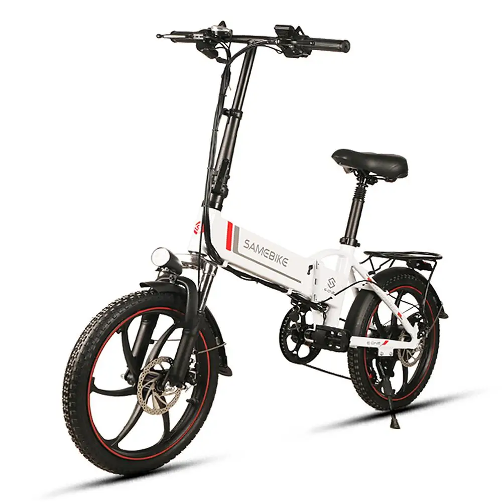 Складной двухколесный электроскутер SAMEBIKE электрический велосипед с одним
