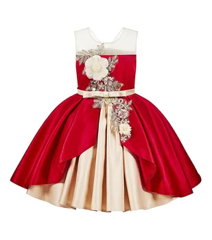 

2020 Summer New Girls Clothes Child Princess Dress Mash Ball Gown Show Dress For Party For Topics For Girls 12 Years Old