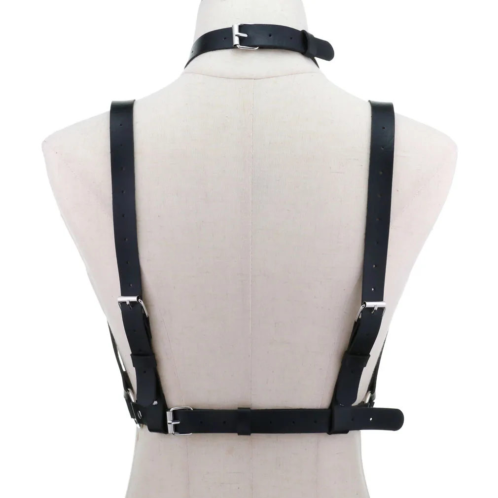 Leather Harness Bra