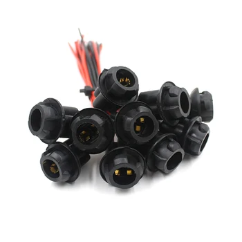 

TiOODRE 10Pcs T10 W5W Car Wedge Light Bulb Socket Connector Holder Extension LED Lamp Bulb Base Holder for Car Truck Boat