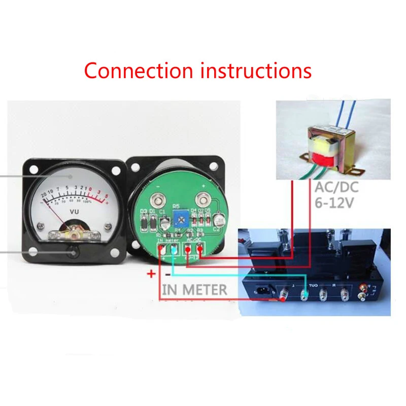 VU Meter panel Kit 2 шт аналоговый VU Meter+ выделенная плата драйвера с подсветкой