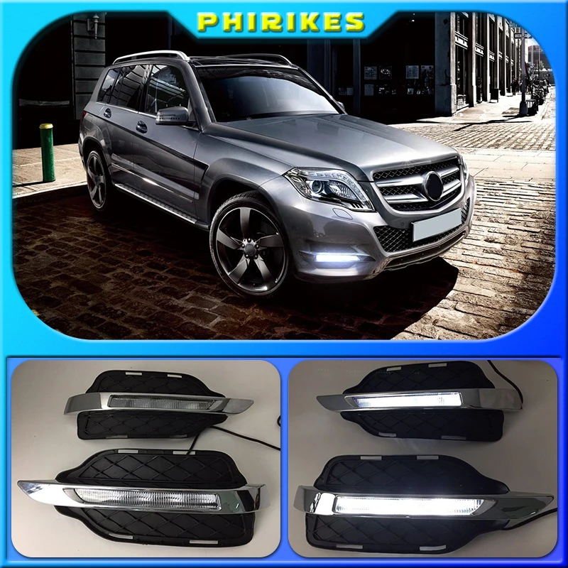 Good Product Online Shopping now 2x LED DRL daytime running light for GLK Class GLK300 GLK350